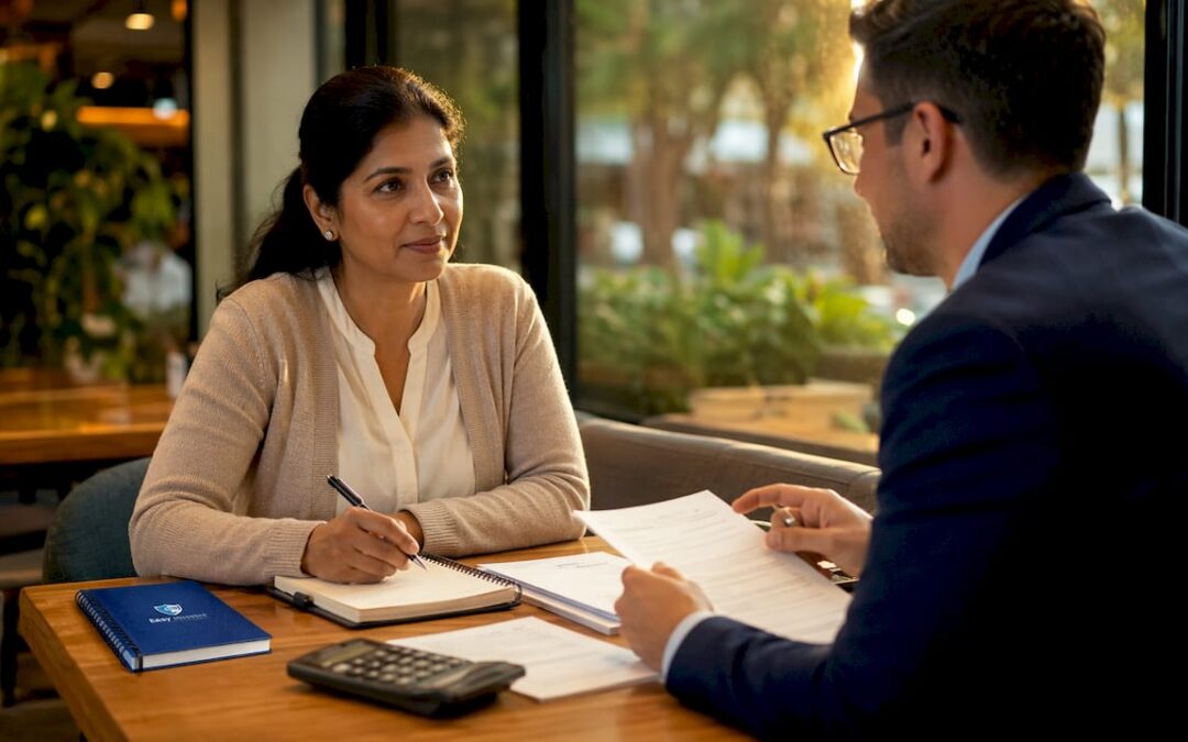 Woman consulting estate lawyer for probate avoidance