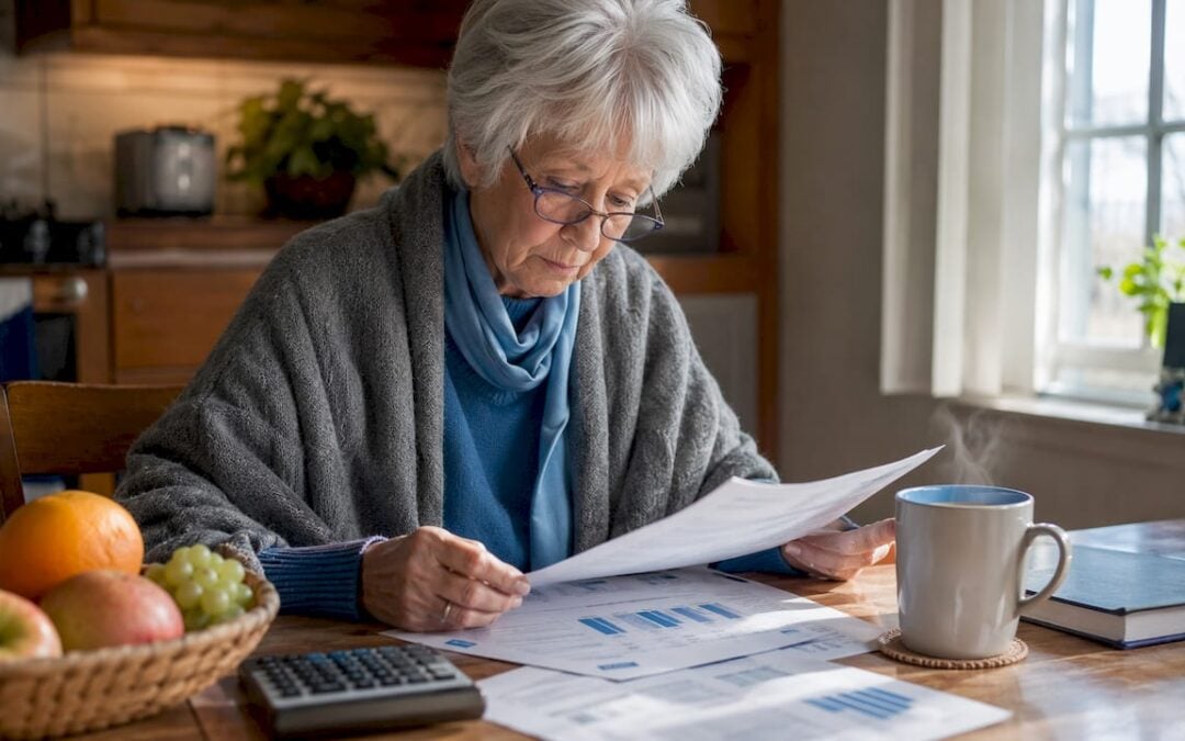 Canadian retiree reviewing RRSP and TFSA documents