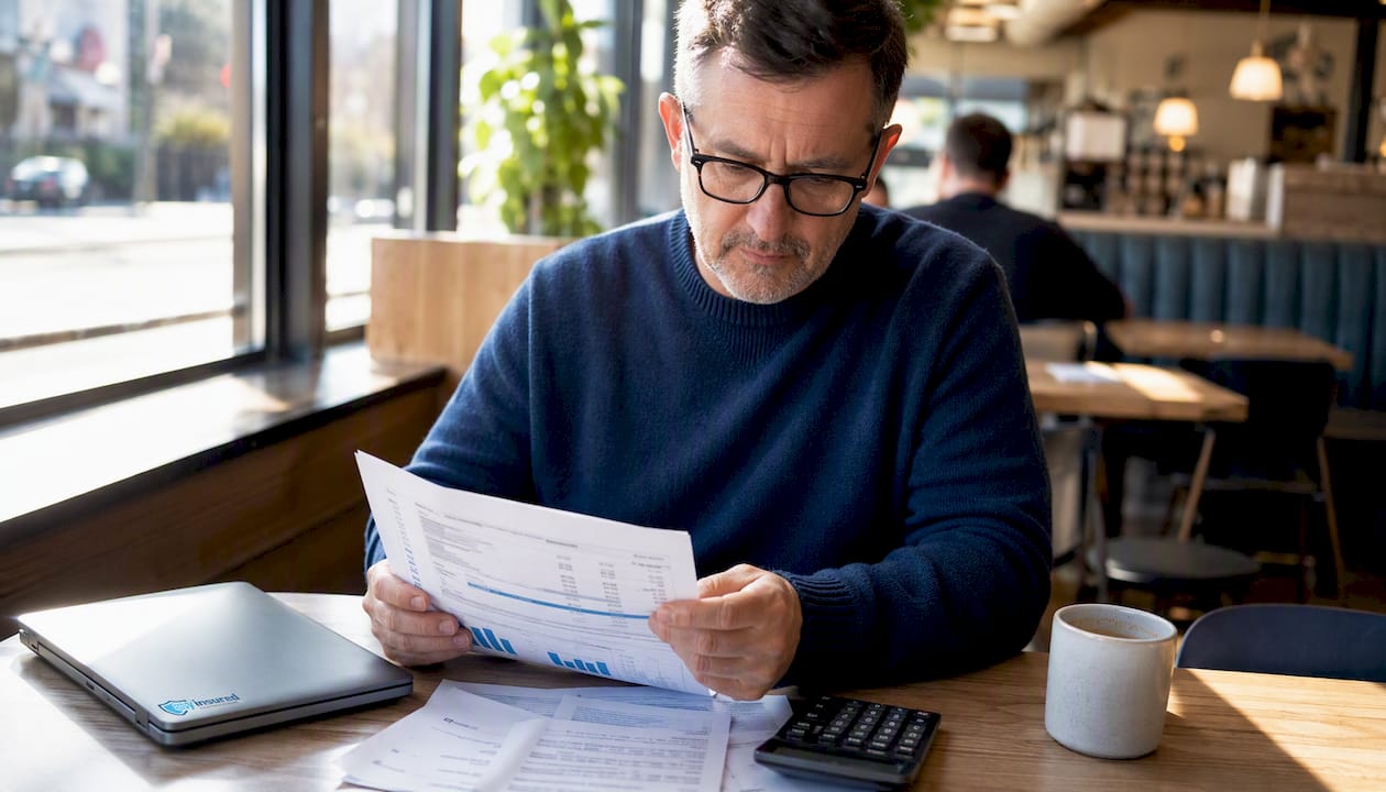 1785677394937 Man Reviewing Financing Documents At Home Office
