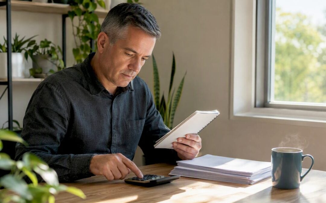 Hands calculating TFSA contribution room