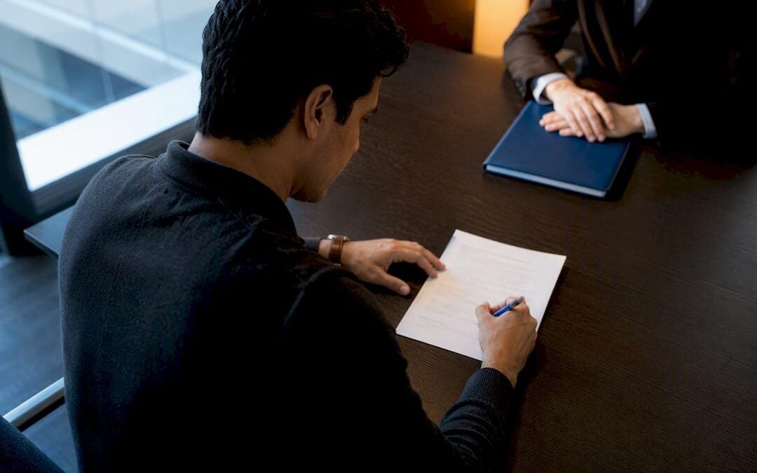 Person signing a power of attorney document