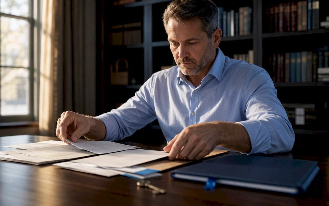 Estate documents arranged for executor planning