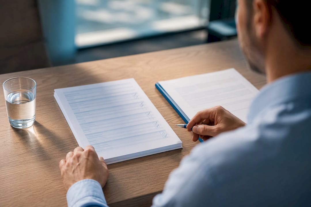 1789609333568 Advisor Reviewing Two Life Insurance Underwriting Paths
