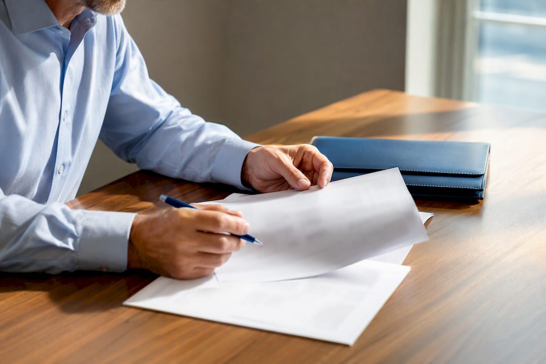 1789722653085 Hands Reviewing Locked In Retirement Account Documents