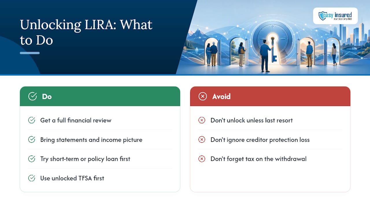 Should You Unlock Your LIRA, or Leave It Alone? — overview diagram