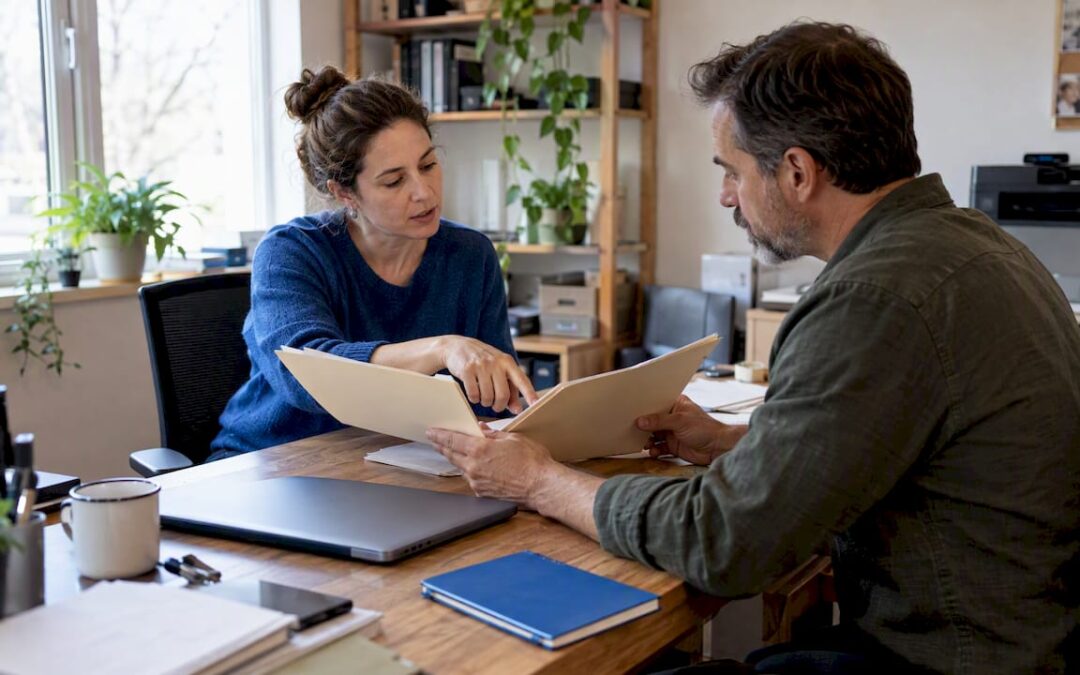 Investor comparing ETF and mutual fund options