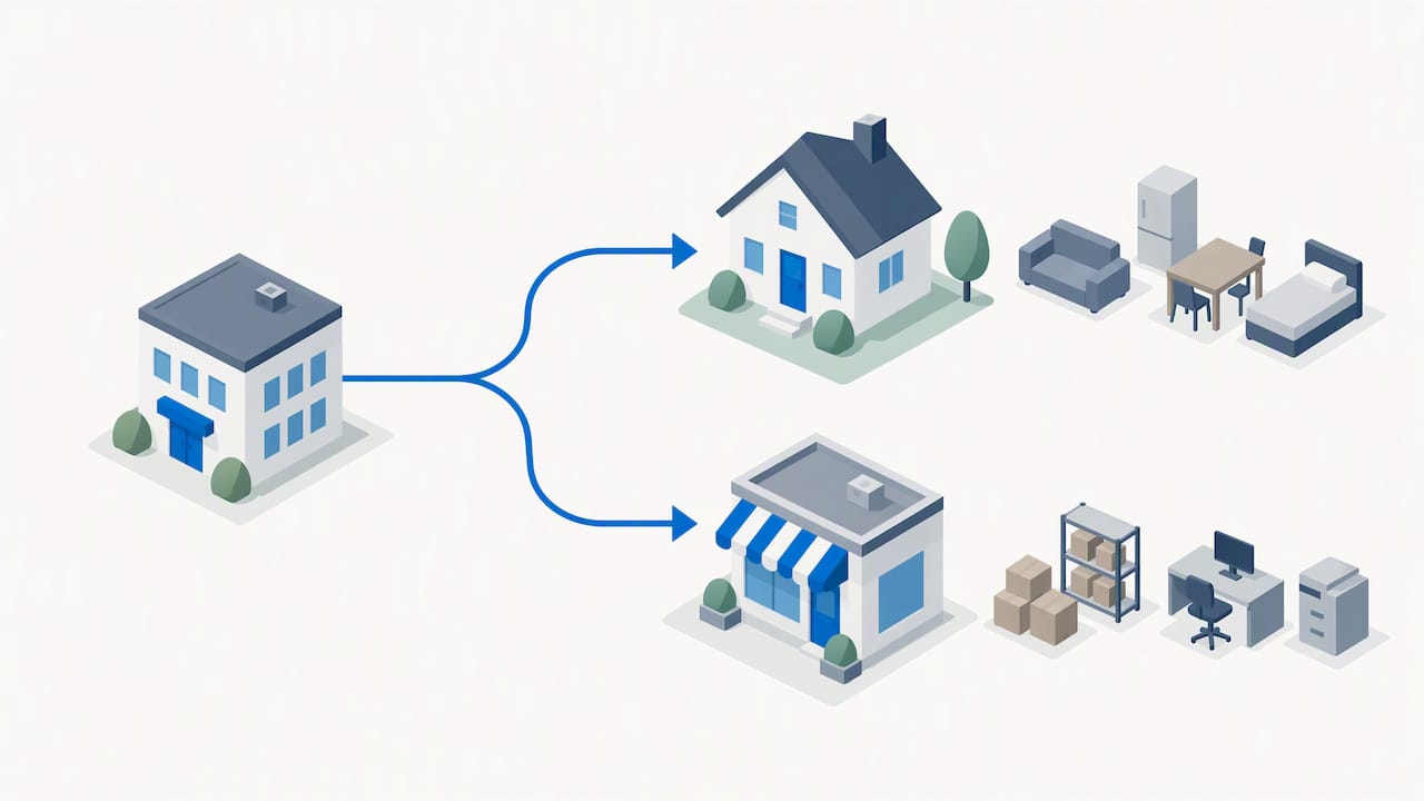 Separate personal and business coverage pathways